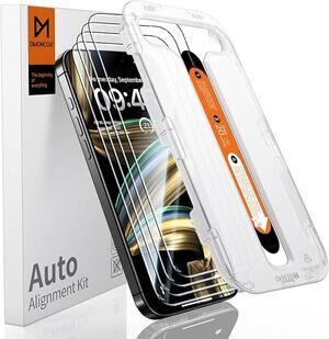 DIMONCOAT 4-Pack Screen Protector Tempered Glass for iPhone 15 Pro 6.1 inch NEW